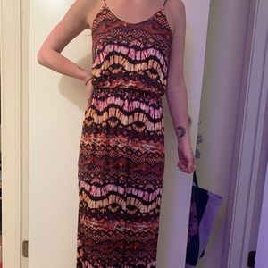 Tie dye maxi dress